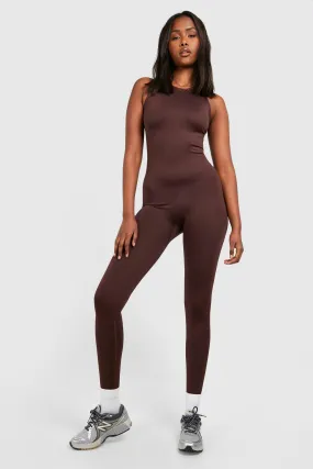 Jumpsuits | Open Back Seamless Unitard | boohoo