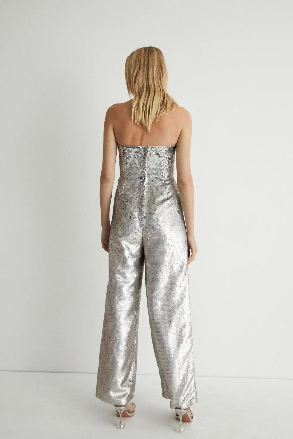 Jumpsuits | Sequin Bandeau Jumpsuit | Warehouse