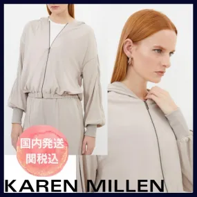 Karen Millen  |Long Sleeves Plain Hoodies & Sweatshirts