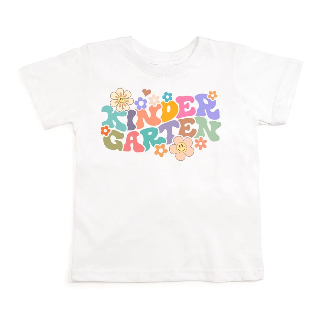 Kindergarten Retro Short Sleeve T-Shirt - White