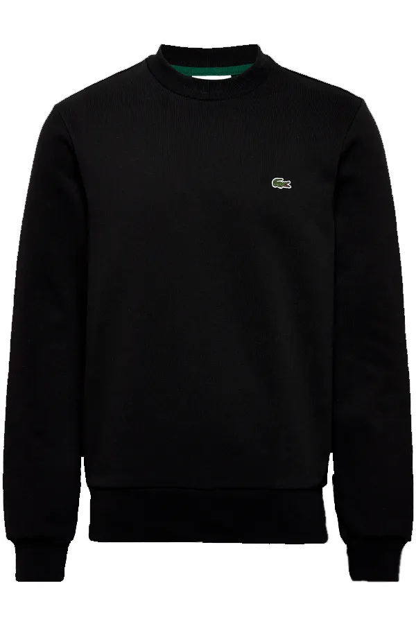 Lacoste Sweatshirt Brushed Regular Fit Black