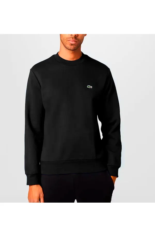 Lacoste Sweatshirt Brushed Regular Fit Black