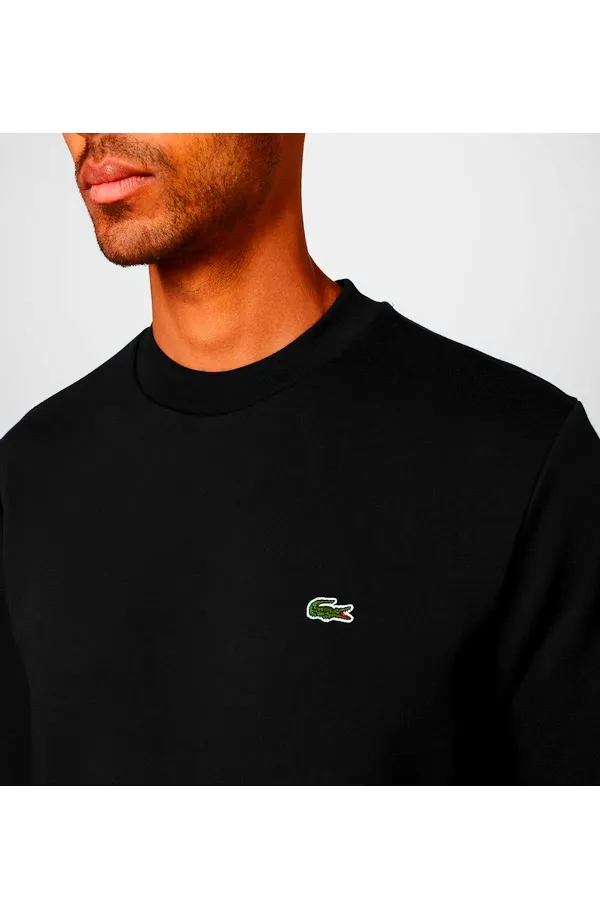 Lacoste Sweatshirt Brushed Regular Fit Black