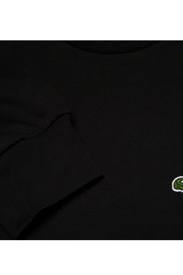 Lacoste Sweatshirt Brushed Regular Fit Black