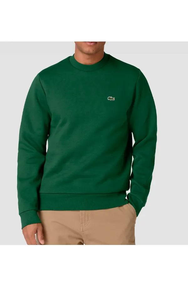 Lacoste Sweatshirt Brushed Regular Fit Green