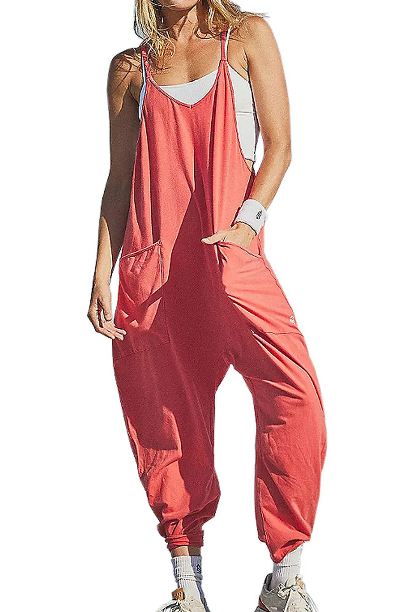 Large Pocket Cami Jumpsuits