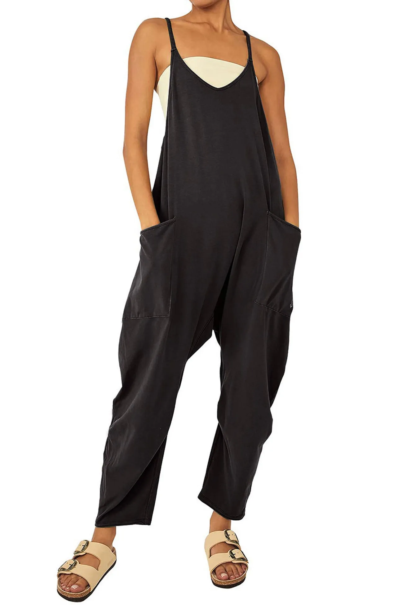 Large Pocket Cami Jumpsuits