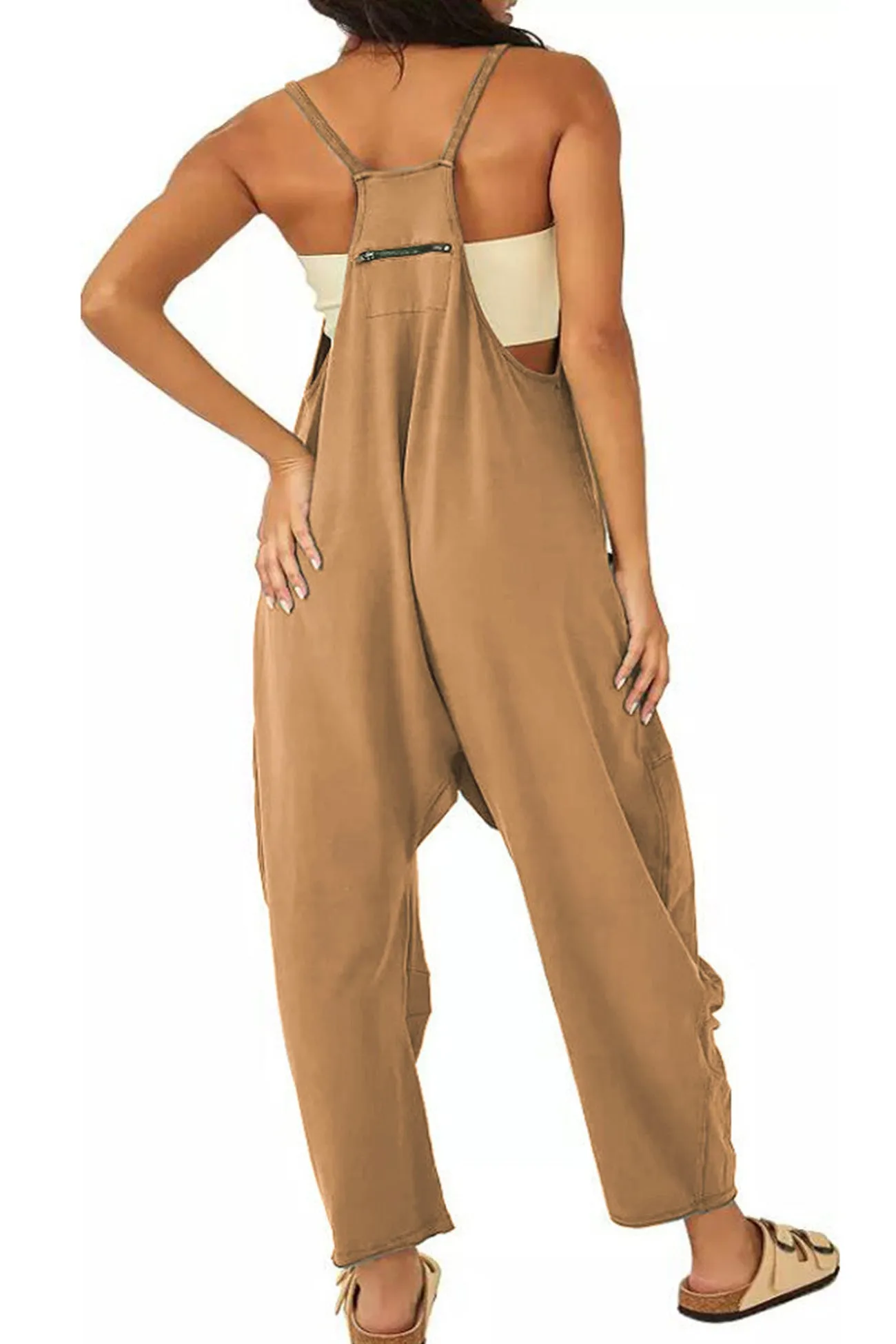 Large Pocket Cami Jumpsuits