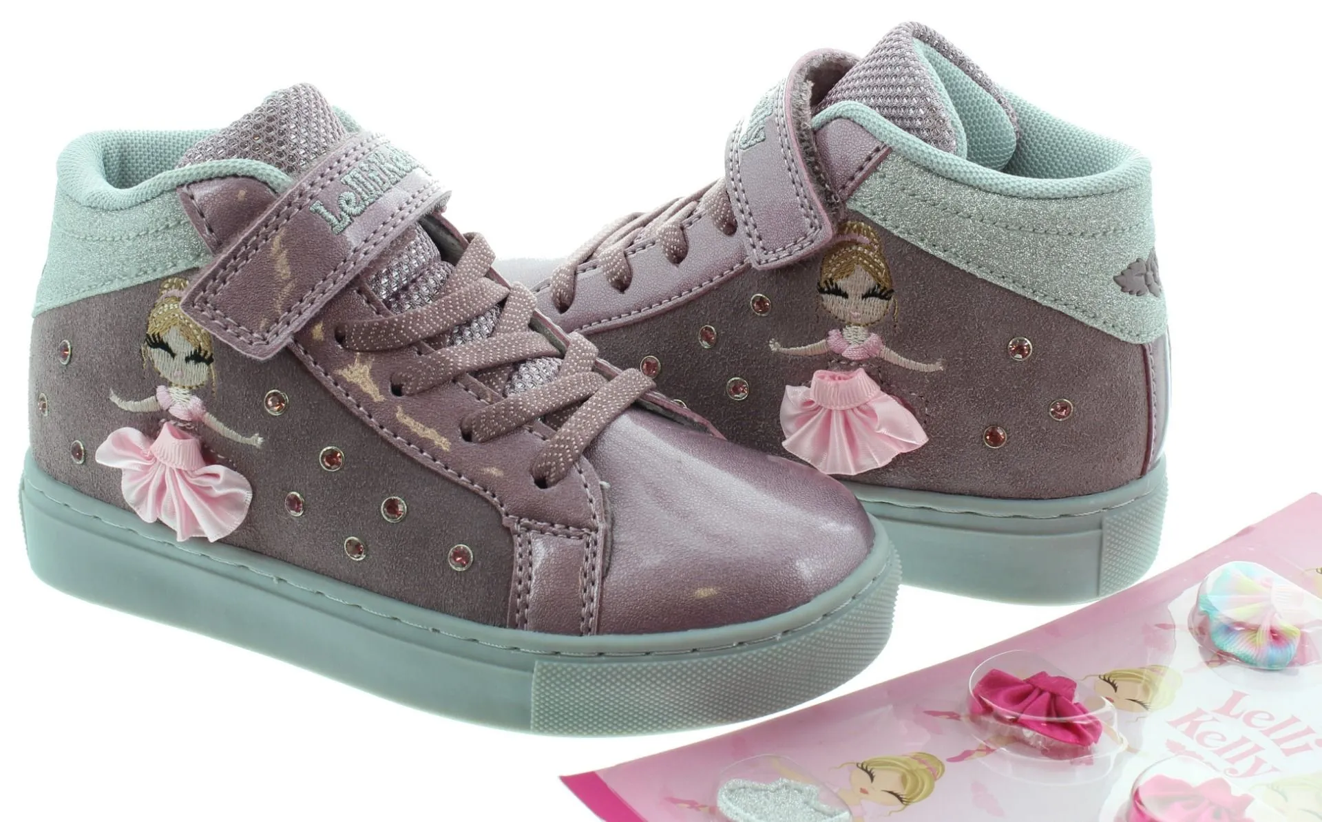 LELLI KELLY Kids LK4836 Hi Top Mille Stelle Boots In Blush