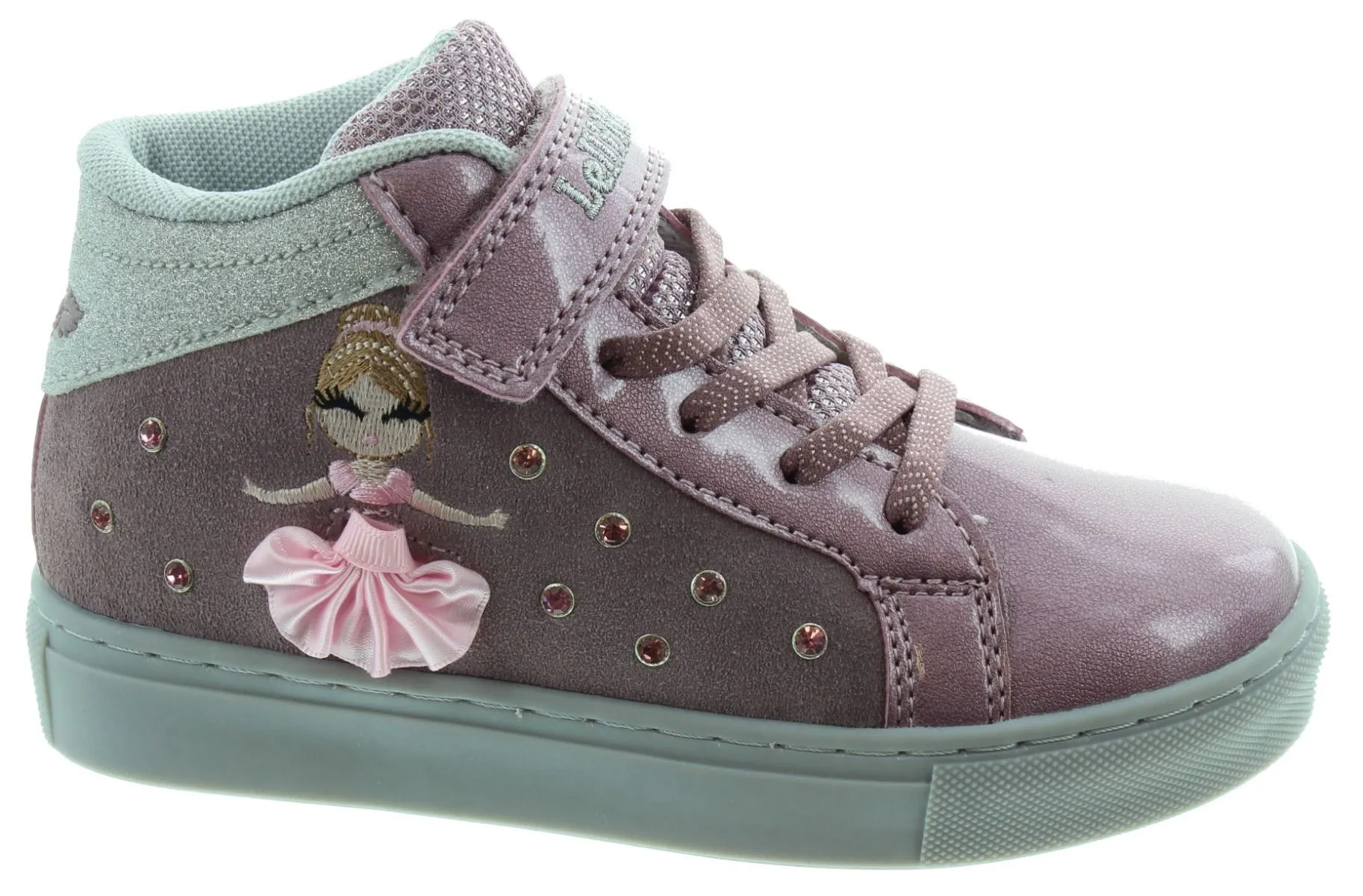 LELLI KELLY Kids LK4836 Hi Top Mille Stelle Boots In Blush