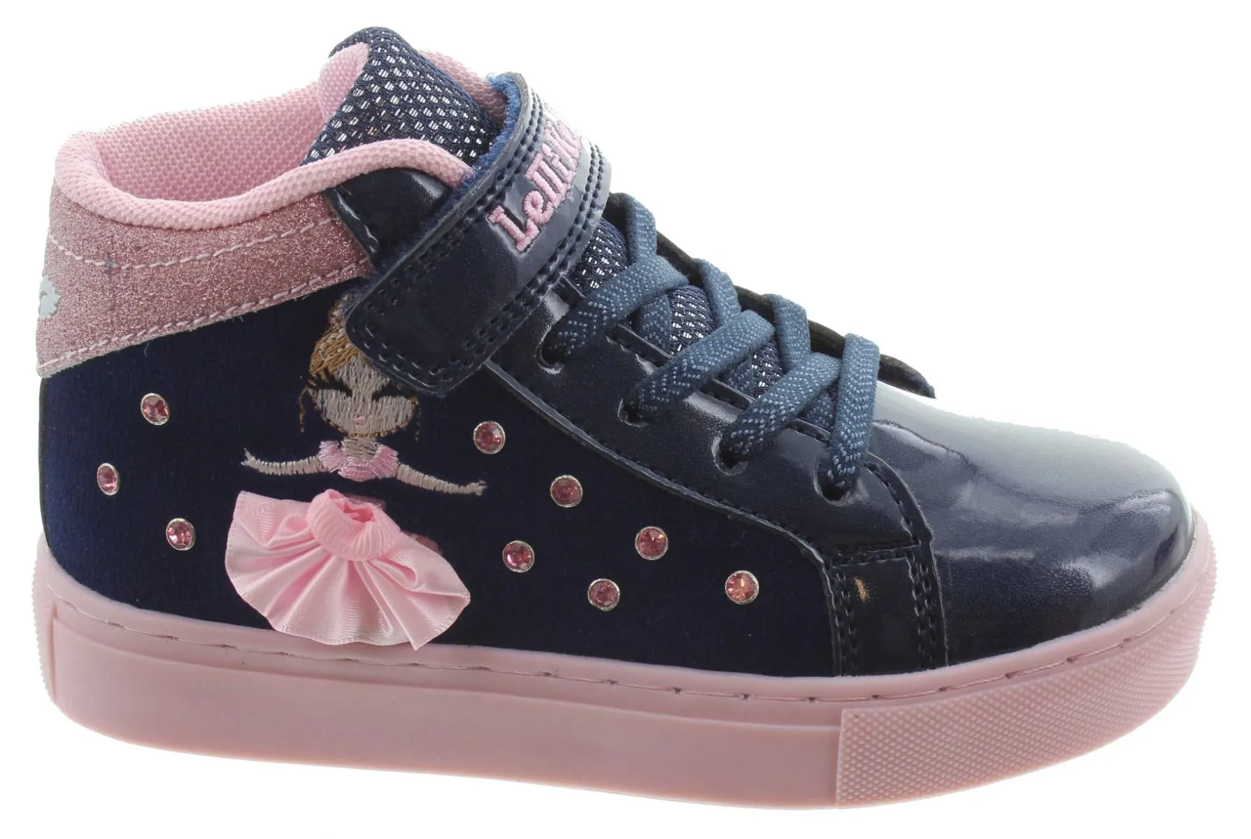 LELLI KELLY Kids LK4836 Hi Top Mille Stelle Boots In Navy