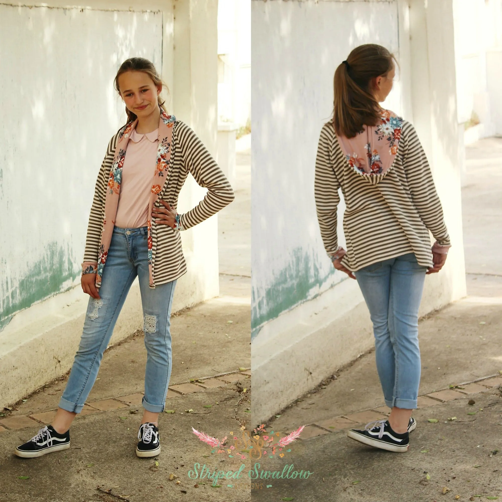 Lost Coast Cardigan PDF Pattern GIRLS 2T-14YRS