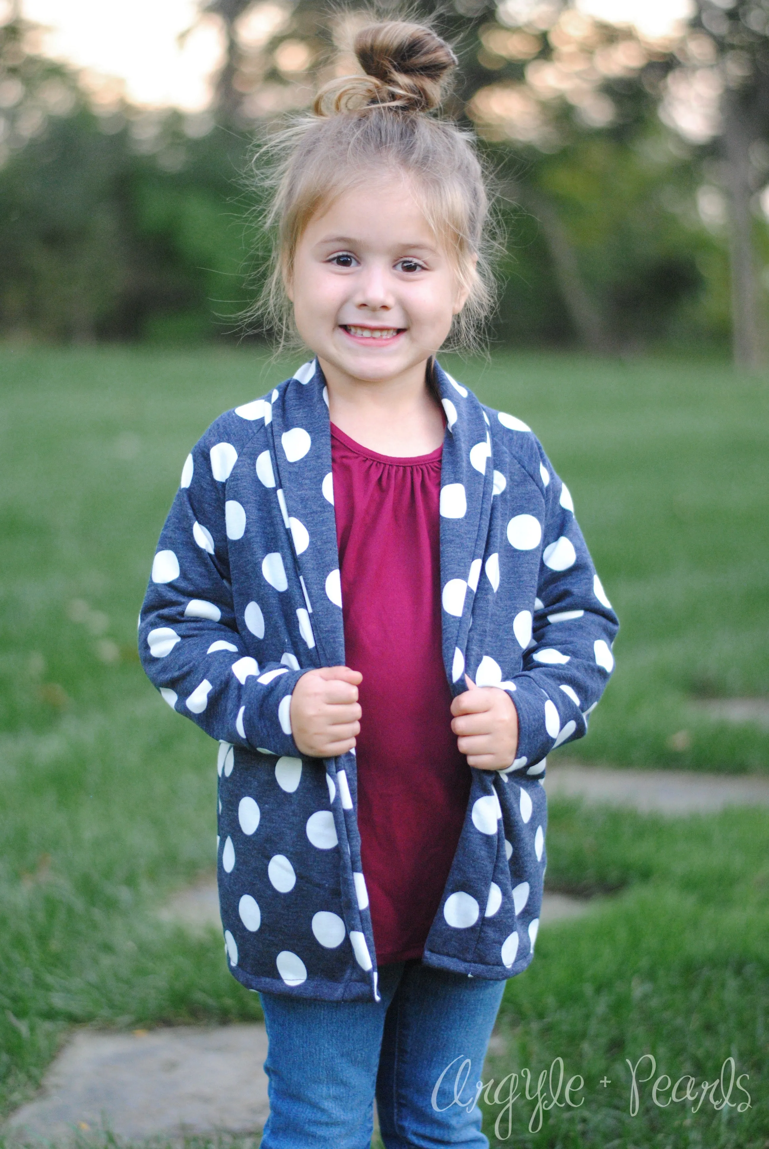 Lost Coast Cardigan PDF Pattern GIRLS 2T-14YRS