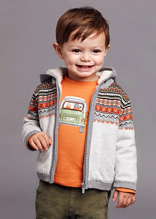 L/s shirt for baby boy - Carrot