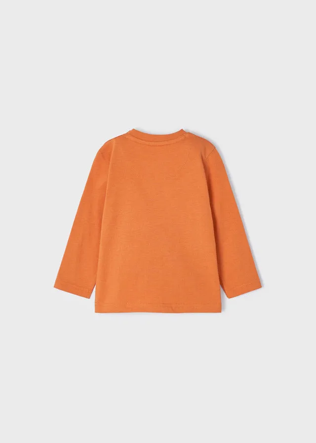 L/s shirt for baby boy - Carrot