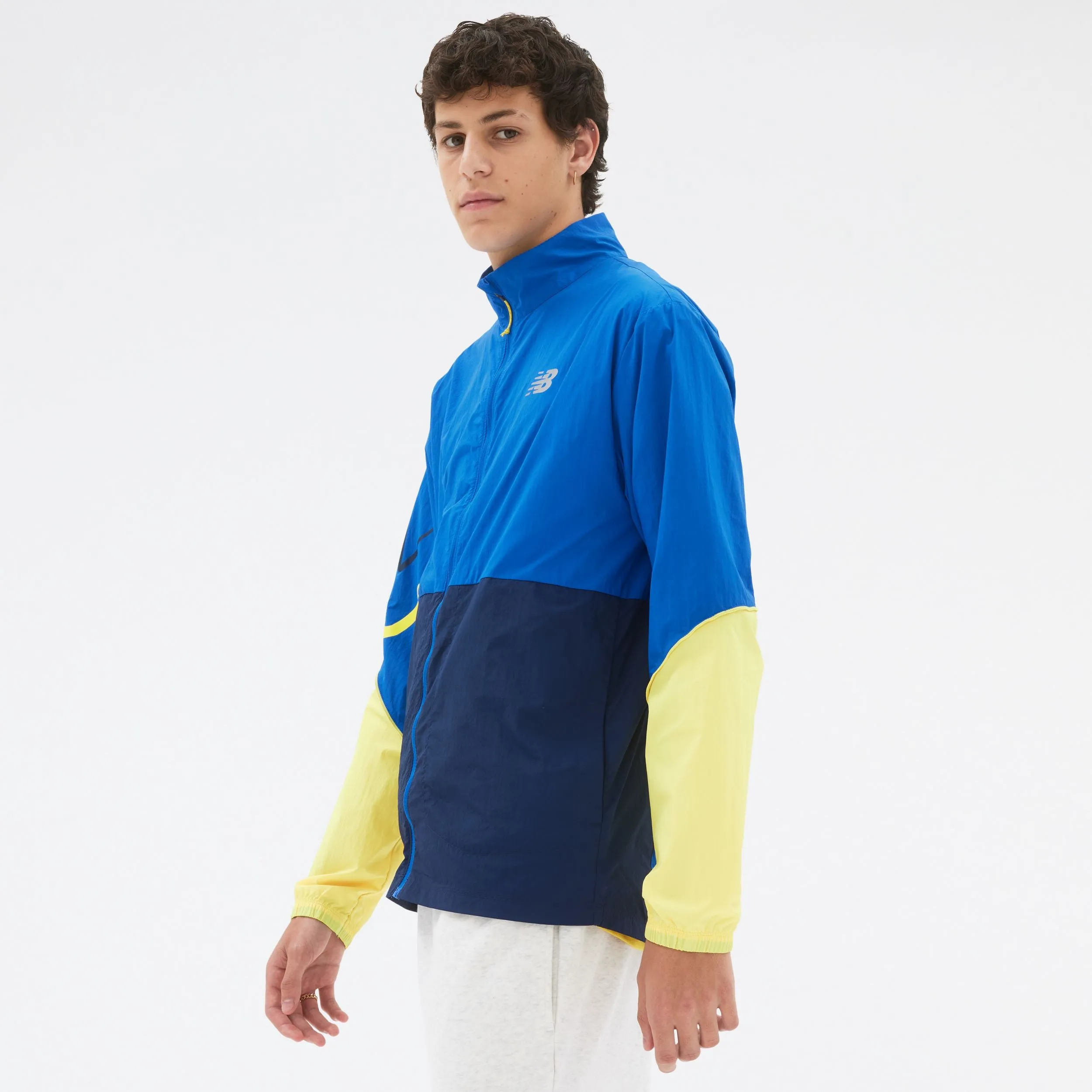 M New Balance Graphic Impact Run Packable Jacket