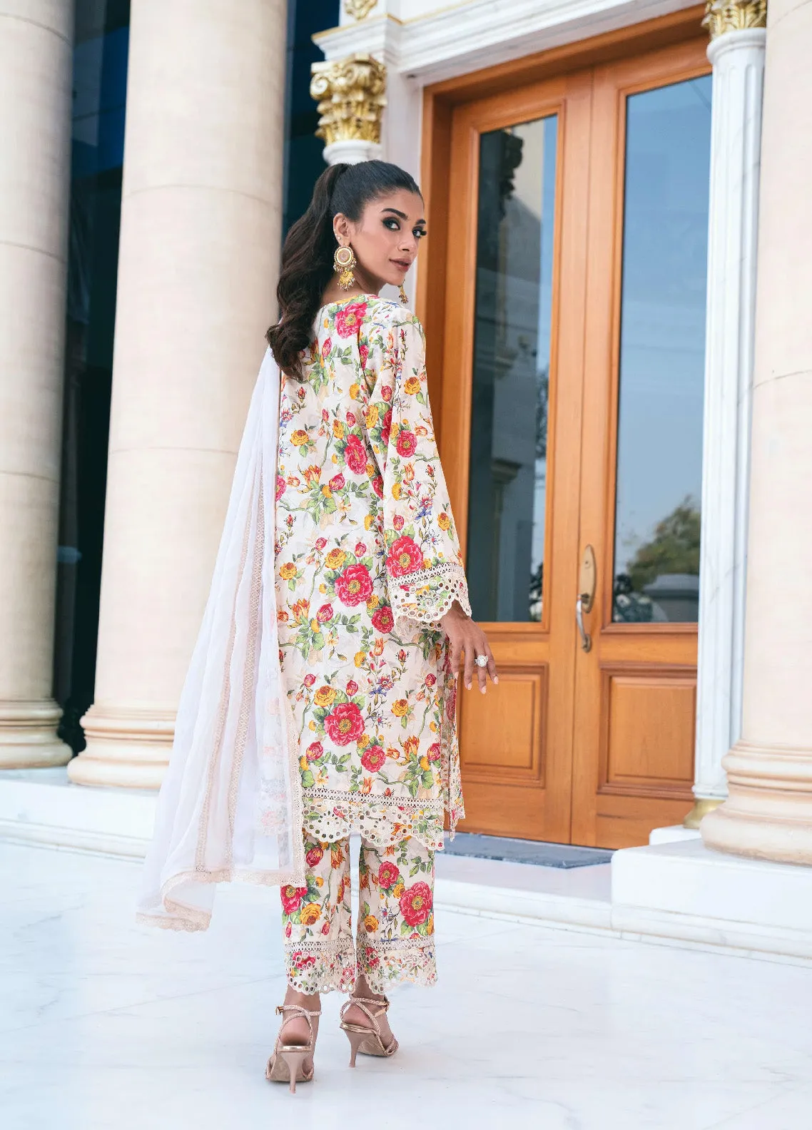 Marjaan By Addee Embroidered Lawn Stitched 3 Piece Suit - AD24MPL SM-025 HAALAH