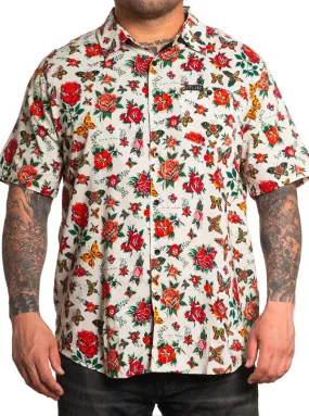 Men's Butterflies & Roses Shirt