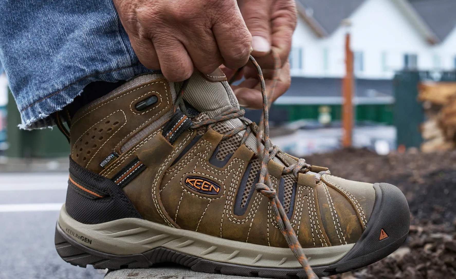 Men's Flint II Waterproof Mid (Soft Toe)  |  Steel Grey/Tortoise Shell