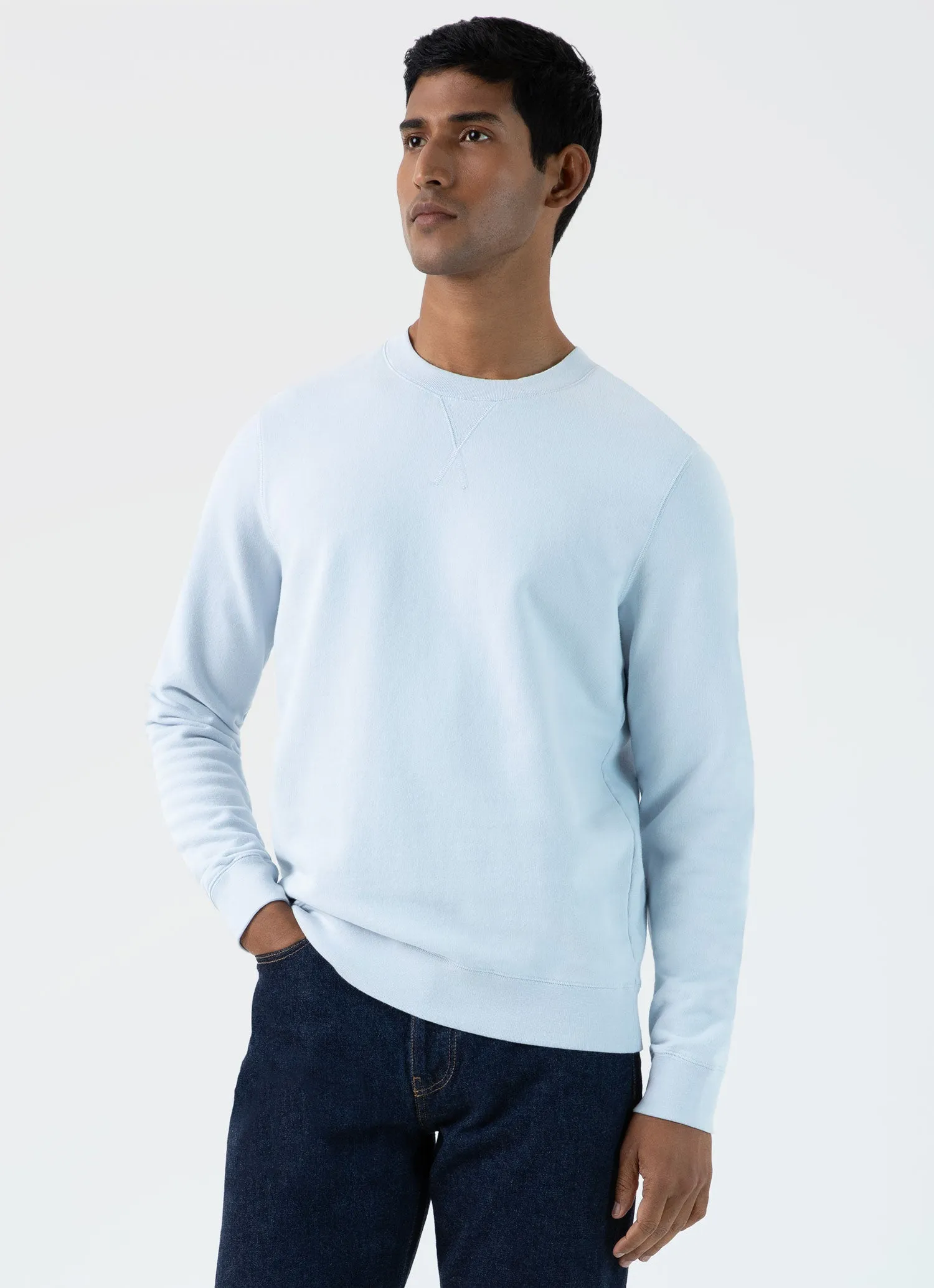 Men's Loopback Sweatshirt in Light Blue