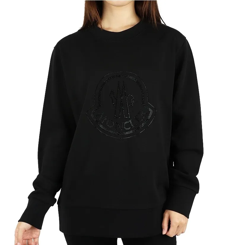 MONCLER  |Long Sleeves Plain Cotton Logo FX Advantage / Exclusive