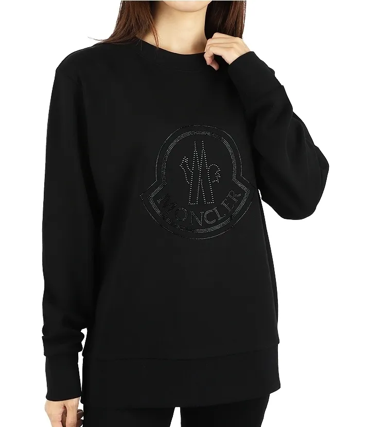 MONCLER  |Long Sleeves Plain Cotton Logo FX Advantage / Exclusive