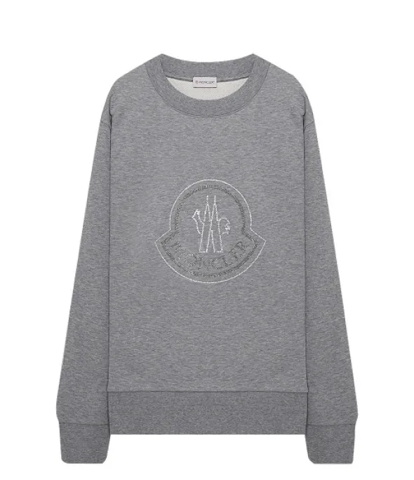 MONCLER  |Long Sleeves Plain Cotton Logo FX Advantage / Exclusive