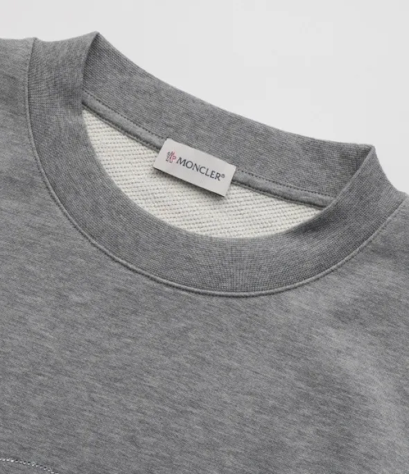 MONCLER  |Long Sleeves Plain Cotton Logo FX Advantage / Exclusive