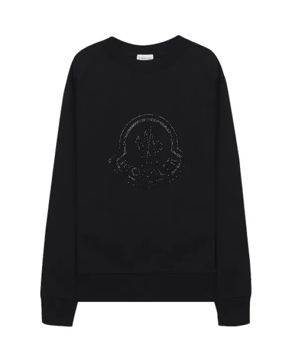 MONCLER  |Long Sleeves Plain Cotton Logo FX Advantage / Exclusive