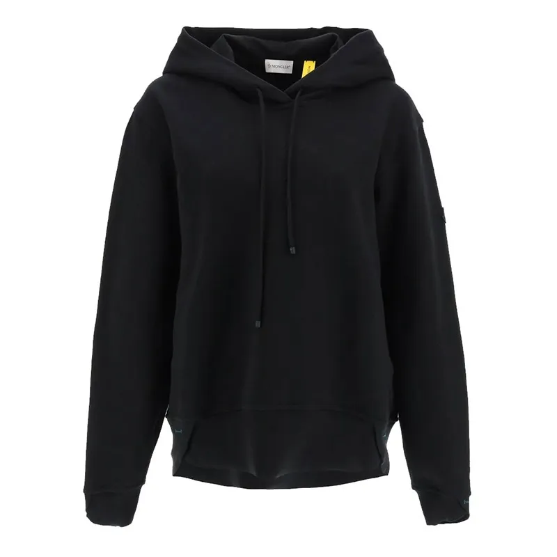 MONCLER  |Plain Cotton Logo Hoodies & Sweatshirts