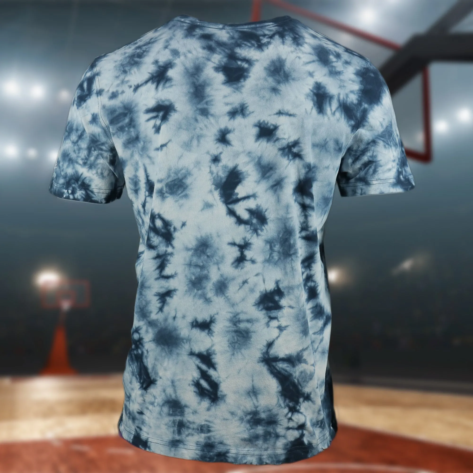 New York Yankees Current New York Wordmark Tie-Dye MLB T-Shirt | Navy Blue Tie-Dye T-shirt