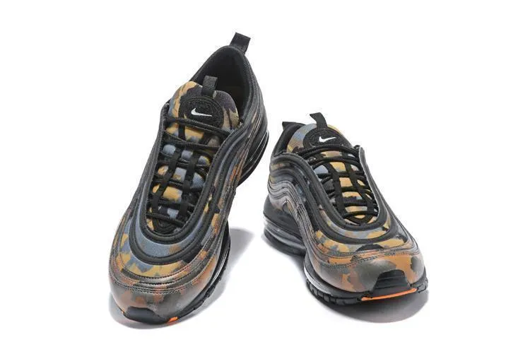 Nike Air Max 97 Camouplage Army Green Black Shoes Sale Size US 7, 8, 8.5, 9, 10, 11