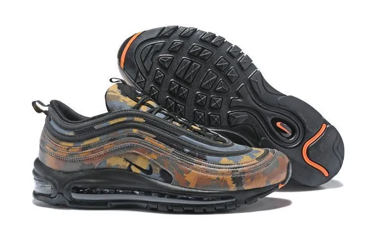 Nike Air Max 97 Camouplage Army Green Black Shoes Sale Size US 7, 8, 8.5, 9, 10, 11