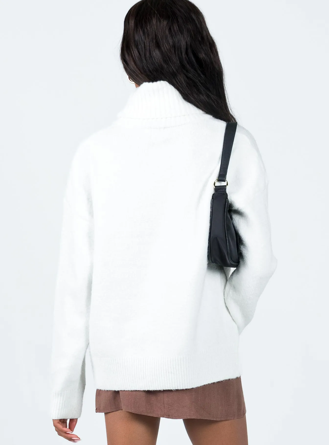 Oswin Turtleneck Jumper White