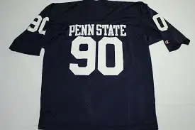 Penn State Nittany Lions #90 Vintage 90's Champion Mesh Distressed Football Jersey