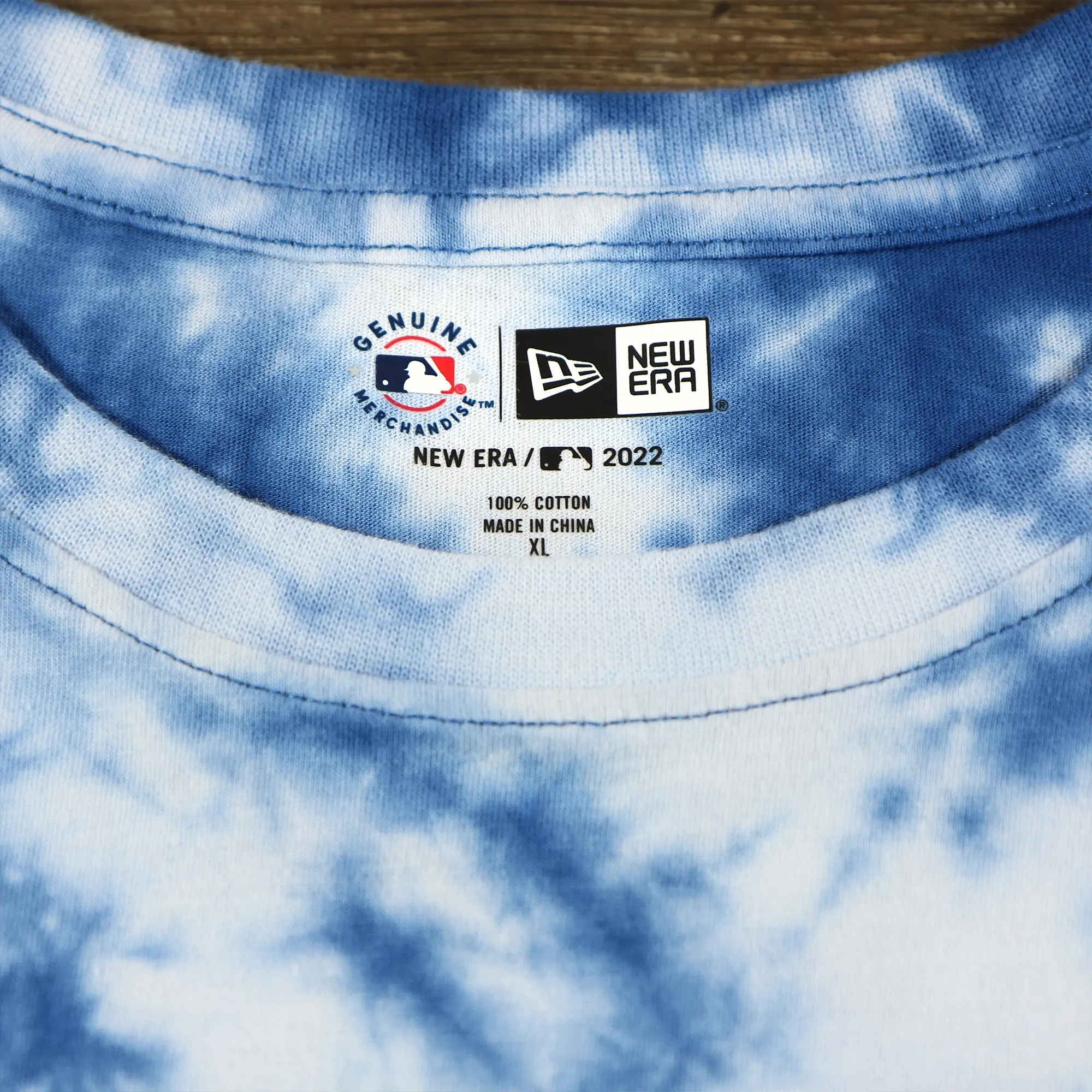 Philadelphia Phillies Current Phillies Wordmark Tie-Dye MLB T-Shirt | Royal Blue Tie-Dye T-shirt