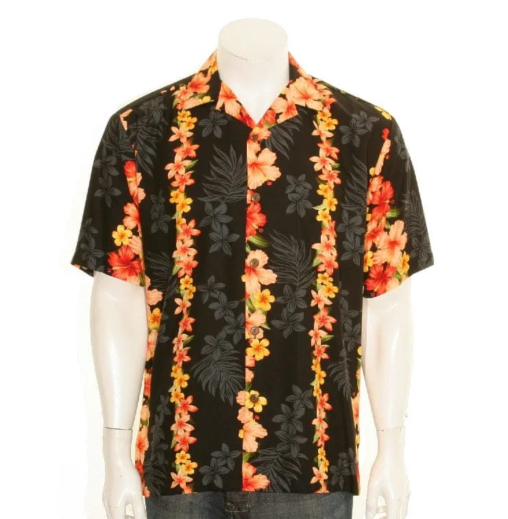 Plumeria Panel Aloha Shirt