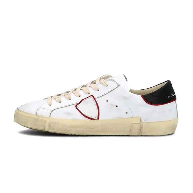 PRSX VEAU COLLAGE SNEAKERS Man Blanc Rouge