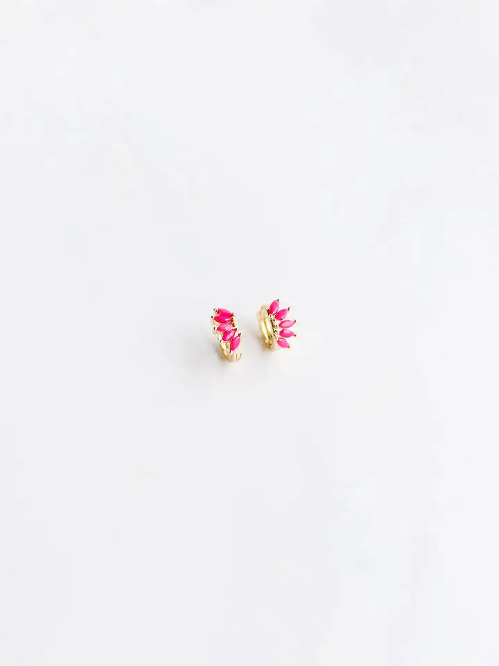 Raymond Earrings -Hot Pink  Michelle McDowell