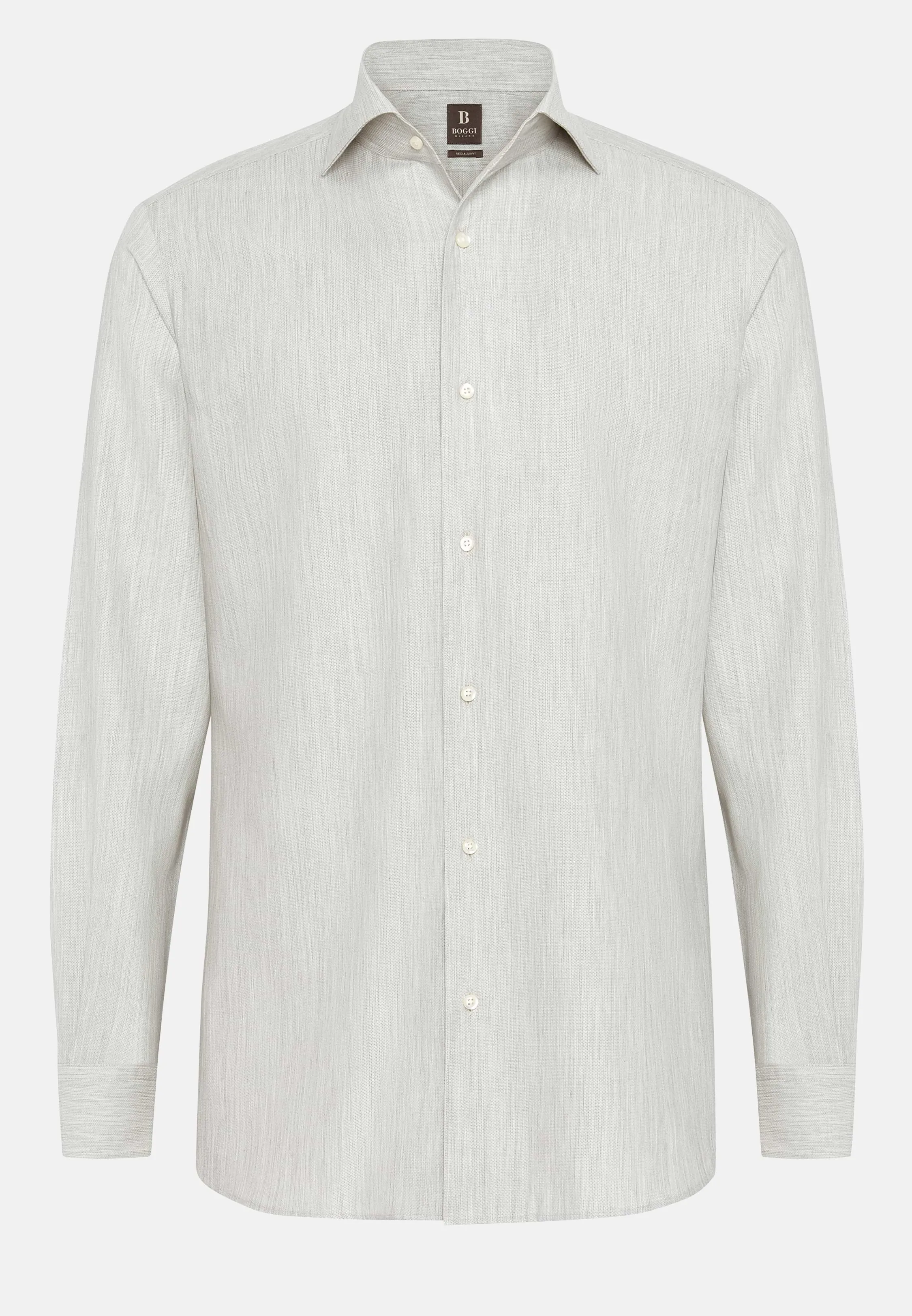 Regular Fit Honeycomb Cotton Shirt