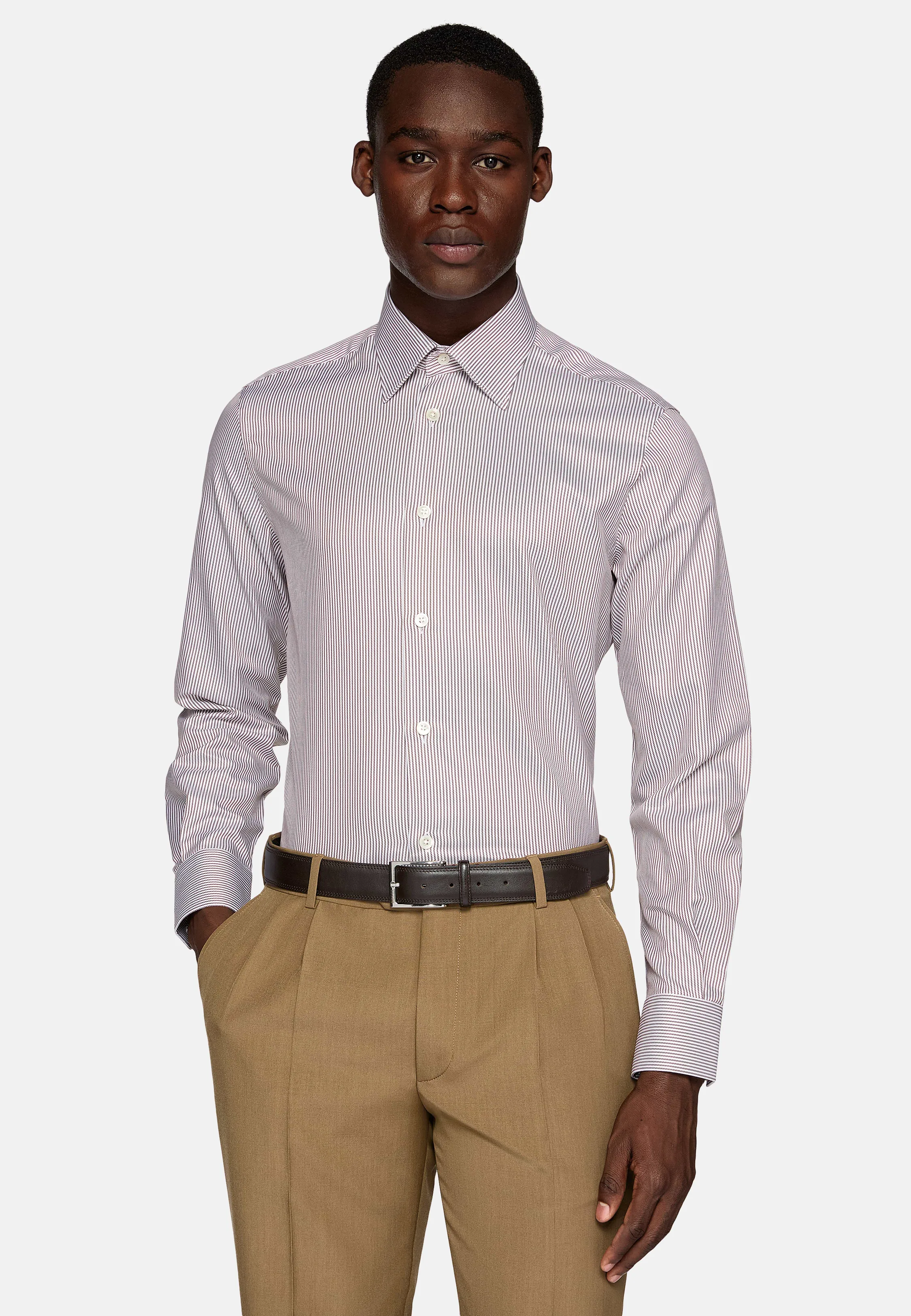 Regular Fit Striped Cotton Shirt