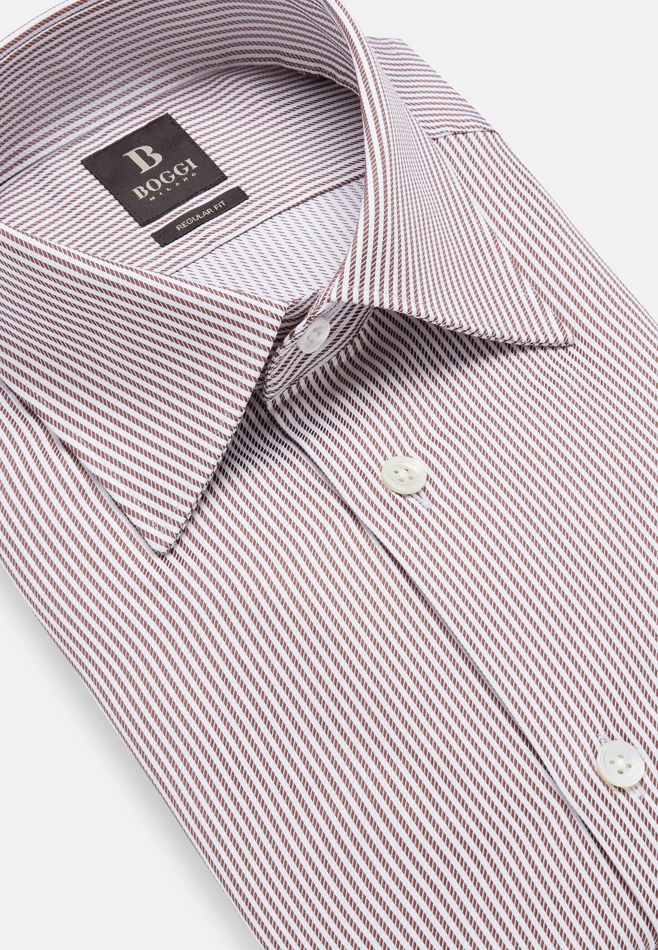 Regular Fit Striped Cotton Shirt