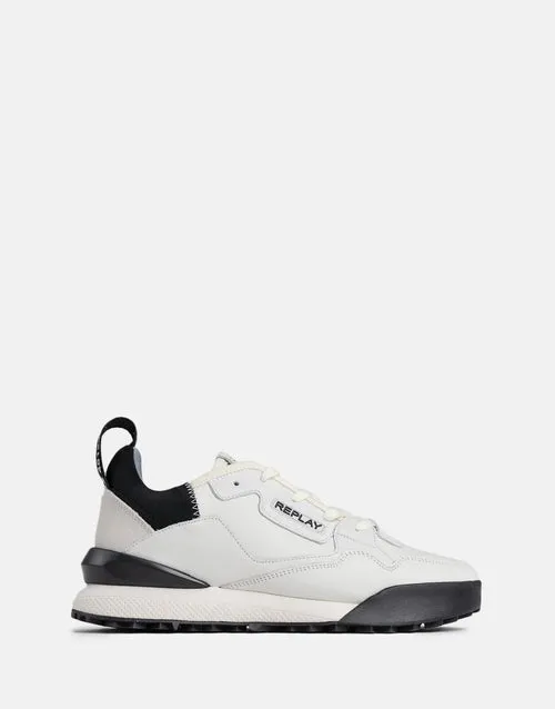 Replay Mens Field Cloud Shoes Off White & Black