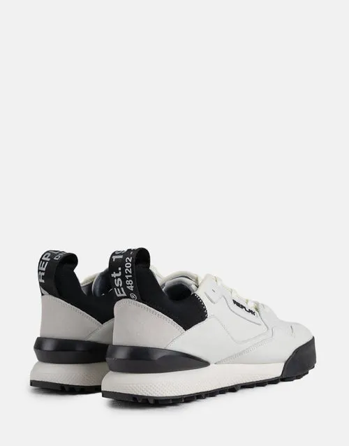 Replay Mens Field Cloud Shoes Off White & Black