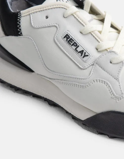 Replay Mens Field Cloud Shoes Off White & Black