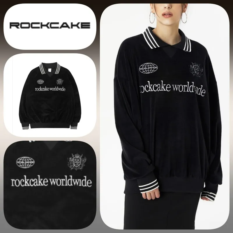 ROCKCAKE  |Long Sleeves Cotton Hoodies & Sweatshirts