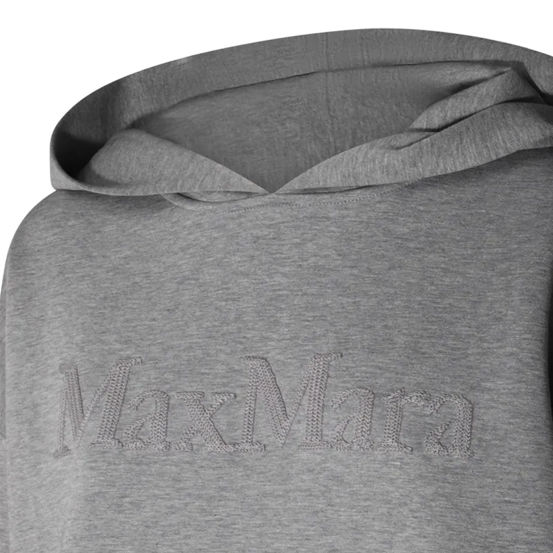 S Max Mara  |Sweat Plain Cotton Logo Hoodies & Sweatshirts