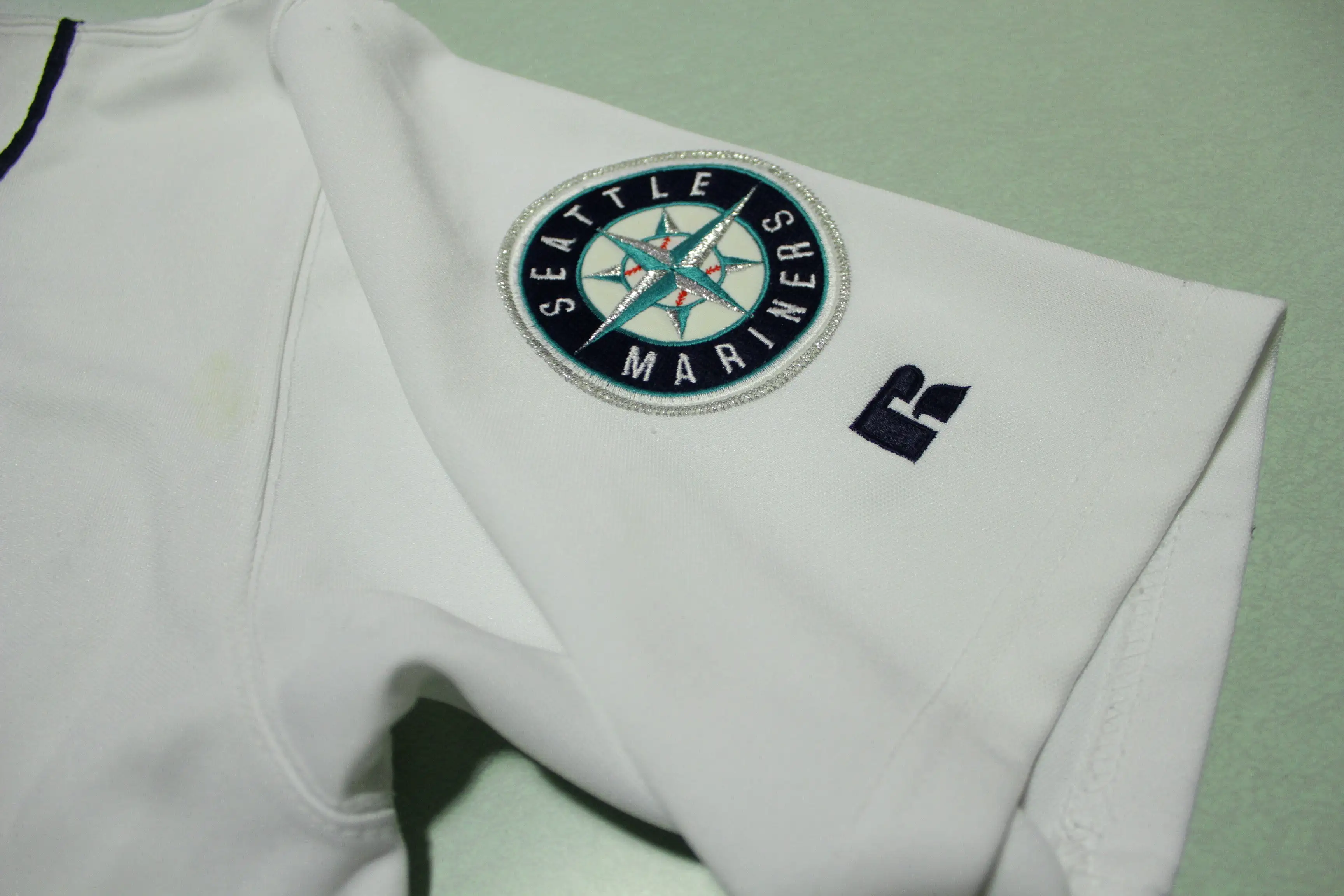 Seattle Mariners Ichiro Suzuki #51 Russell Button Up Sewn 00's Baseball Jersey