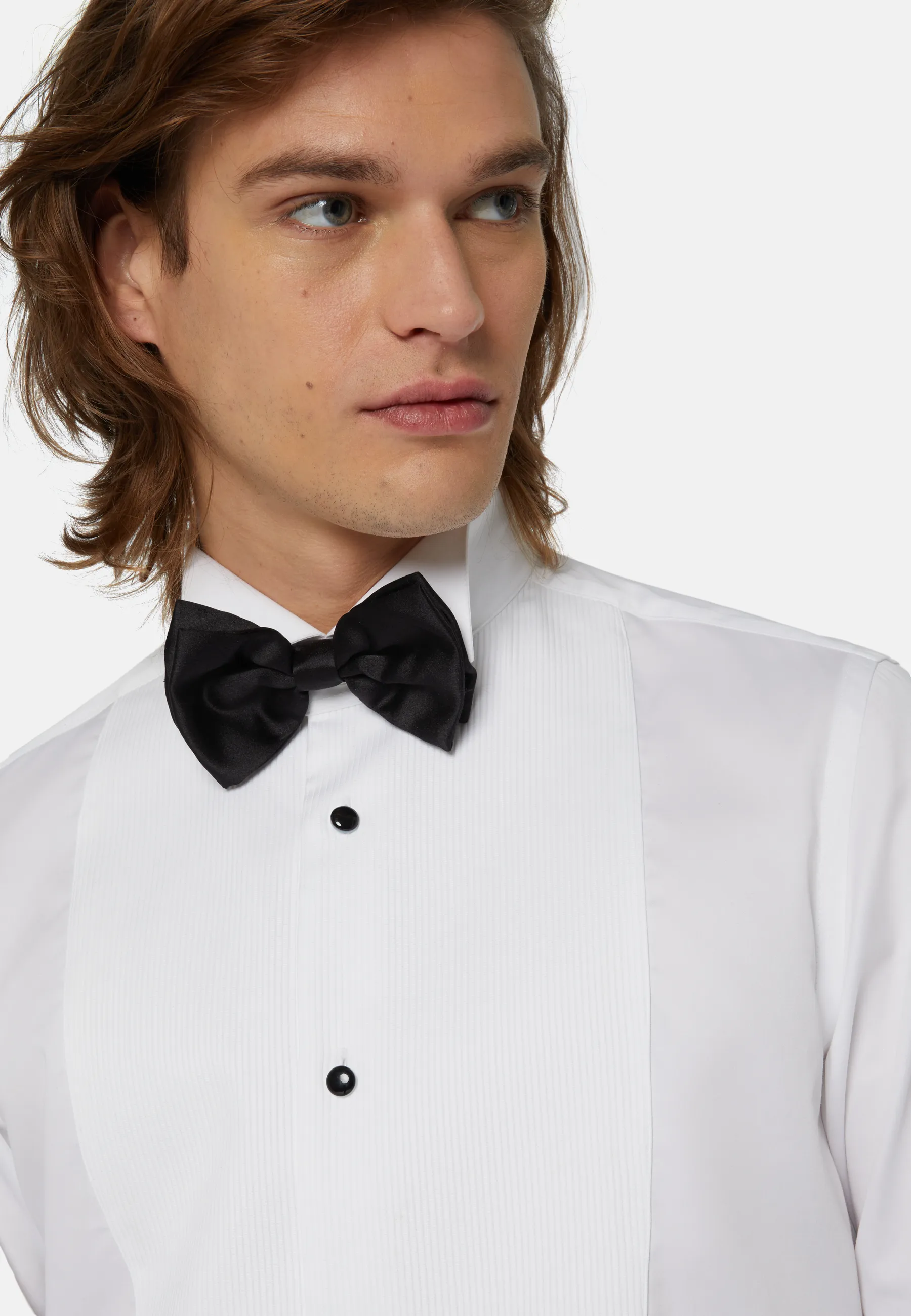 Slim Fit White Cotton Shirt