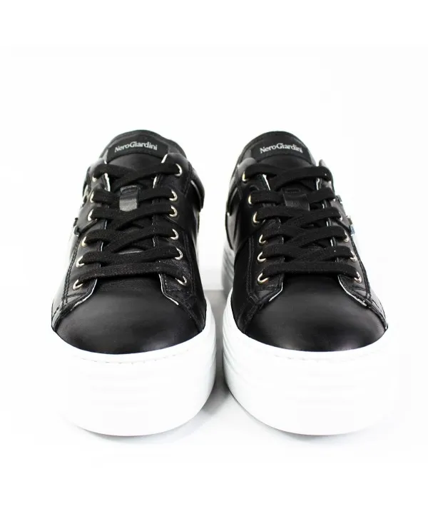 SNEAKER NERO GIARDINI DONNA NERO E218131D/100